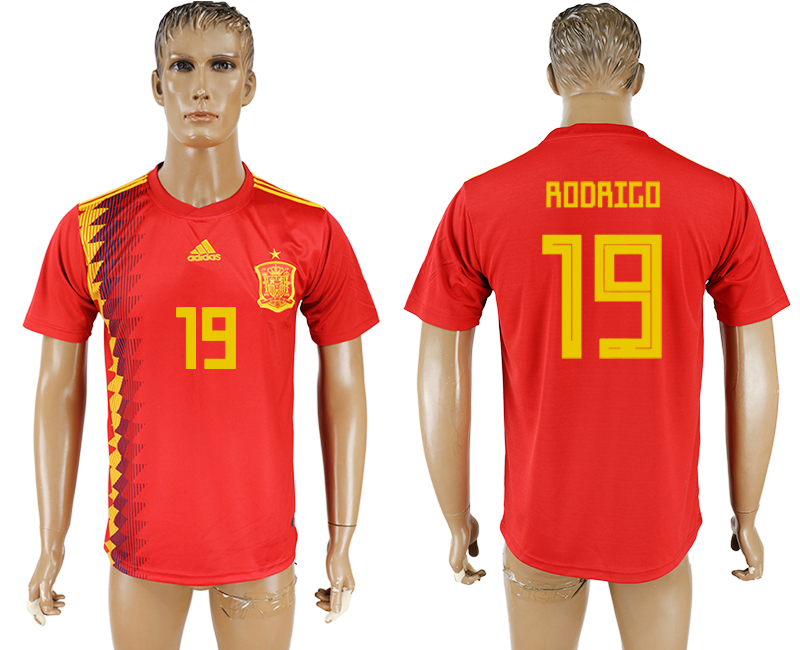 2018 world cup Maillot de foot Spain # 19 RODRIGO